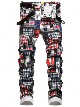 بنطلون جوجر كاجوال مستقيم للرجال مع جيوب، قابل للتنفس، أناقة الشارع، مناسب للمشي الحضري والأنشطة العائلية الخارجية، جميع الفصول، أسلوب إيمو