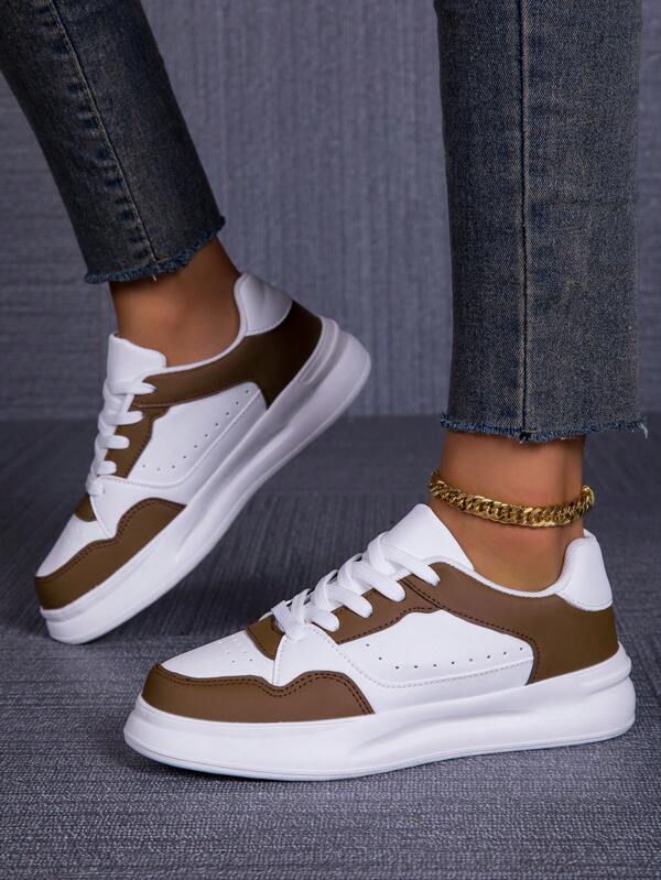 Nuevos Tenis con Suela Gruesa para Mujer, en Colores Negro, Blanco, Rojo, Amarillo, Gris, Verde Oliva, Café, Burdeos y Caqui. Casuales, Transpirables y Atléticos con Plantilla Cómoda y Suave, Antideslizantes, Antiolor y Duraderos para Viajar.