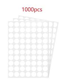 1000pcs Diamond Painting Sticker Labels, Round And Square Shapes, Suitable For DIY, Toolbox, Storage Box Markings, Writable Digits & Letters