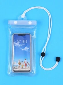 1 Peça Bolsa Impermeável para Telefone Celular com Câmara de Ar Transparente Grossa, Bolsa Impermeável de Deriva na Praia, Estojo Impermeável para Telefone Celular com Tela de Toque