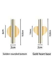 Wall Vase,Creative Iron Flower Vessel,Scandinavian Style Gold Wall Flower Vase,Living Room,No-Punch Wall Decoration,Entrance Wall Flower Arrangement Cylinder,Metal Flower Vase,Faux Plants Hanging Planter,Fake Flower Indoor Decoration Vase Gifts Birthday Graduation Home Decor Room Decor Glass Vase