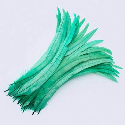 10Pcs 35-40cm/14-16inch Natural Women's Rooster Feather Headwear Accessories DIY Feather Crafts Wedding Party Home Decoration