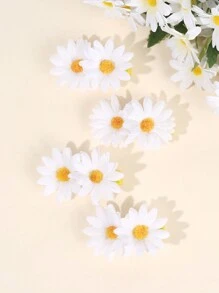 4 piezas de pinzas para el cabello con margaritas para niñas, pinzas de cocodrilo de tela, pasadores, accesorios lindos para el cabello de niños, regalos para niños pequeños