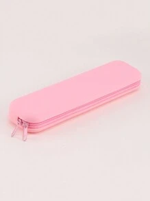 1/2个装硅胶彩色铅笔盒，精美可爱铅笔盒，学校用品时尚铅笔袋，文具和学习用品 - 彩色 - 查看 10