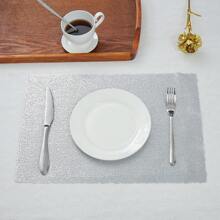 1 peça de jogo americano de folha de ouro de PVC oco de estilo europeu de luxo, design minimalista de cor sólida, formato redondo/quadrado, adequado para casamento, festa, feriado, restaurante de estilo ocidental, banquete de hotel - Multicolorido - Ver 18