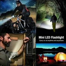 NetHong 2x High Power USB Rechargeable 1200000LM LED Flashlight Super Bright Torch Light - Black - View 10