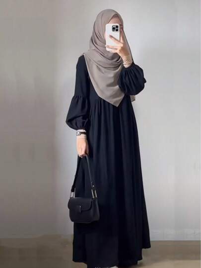 Elegant & Minimalist Women's Black Abayas, Modest