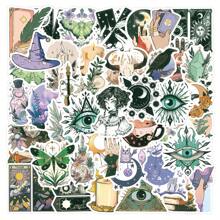 Paranormal Sticker Pack, 50 Unique Paranormal Stickers Vinyl Aesthetics Stickers For Diaries, Laptops, Luggage, Bumpers, Cell Phones, Scrapbooks, Scooters, Helmets, Car Cartoon Stickers And Decals, Stickers Can Add A Lot Of Fun To Your Life