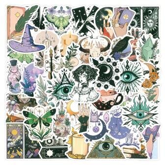 Paquete de pegatinas paranormales, 50 pegatinas paranormales únicas de vinilo para diarios, portátiles, equipaje, defensas, teléfonos celulares, scrapbooks, scooters, cascos, pegatinas y calcomanías de coches, las pegatinas pueden agregar mucha diversión a tu vida