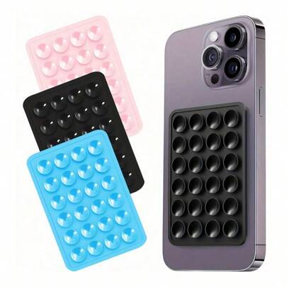 Universal Suction Cup Phone Mount: Effortlessly Attach To Walls, Glass, And Car Interiors For Secure Display And Storage Of Your Smartphone