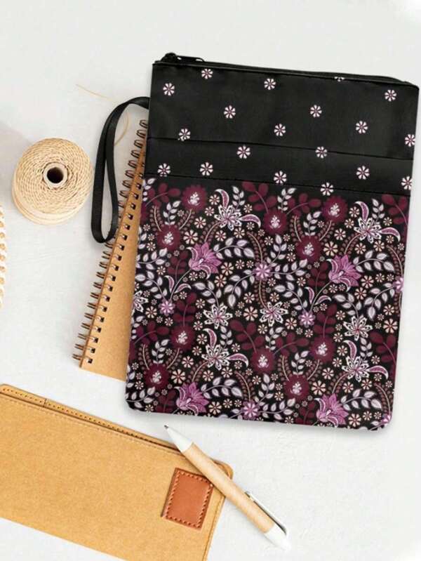 Capa de lona com design "Brasília Floral Vintage", lavável, adequada para livros de bolso, capas de livros com temas de jardinagem e estilo artístico, adequada para amantes e leitores de livros