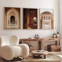 Nghệ thuật trang trí phong cách Ả Rập sa mạc trừu tượng, Nghệ thuật treo tường Rama, Trang trí nhà hiện đại theo xu hướng quốc tế, Quà tặng áp phích Rama, Thích hợp cho phòng ngủ, phòng khách và các phòng khác, Trang trí Rama, Không có khung - Nhiều màu - Xem 1