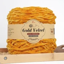 245g/捆天鹅绒金属雪尼尔纱，光泽迷人，质地细腻柔软，温暖舒适，易于编织，适用于毛衣、夹克、围巾、帽子、手套、毛毯和各种 DIY 手工艺品 - 彩色 - 查看 30