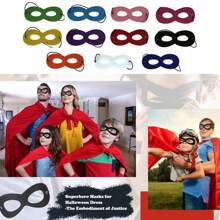 11 Stücke 17cm/6,6 Zoll Kinderthemen Party Masken, Lieblingsdekorationen für Superhelden Masken der Kinder, Superhelden-Themenkostüme für Geburtstage, Kinderfotos in der Rolle von Superhelden, Requisiten, Kostüme, Rollenspiele, Halloween, Weihnachten, Geburtstag usw., Partyartikel