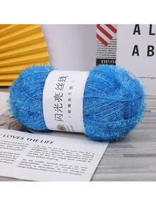 100M/3937IN 50G DIY 闪亮洗碗布纱洗碗巾线玻璃线钩针编织工艺粉彩手工擦洗纱 - 彩色 - 查看 17