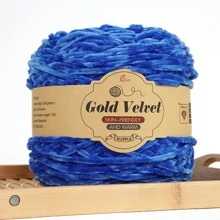 245g/捆天鹅绒金属雪尼尔纱，光泽迷人，质地细腻柔软，温暖舒适，易于编织，适用于毛衣、夹克、围巾、帽子、手套、毛毯和各种 DIY 手工艺品 - 彩色 - 查看 19