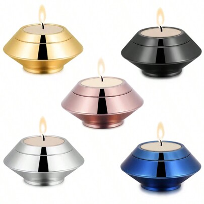 Urna de lembrança de cremação para cinzas para humanos adultos castiçal de aço inoxidável mini suporte para cinzas funerárias mini urnas para cinzas de animais de estimação