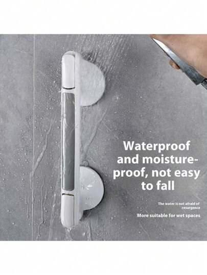1 szt. Uchwyt łazienkowy bezpieczeństwa dla osób starszych, antypoślizgowa i zabezpieczająca przed upadkiem poręcz toalety, przyssawka do uchwytu wanny, nie wymaga wiercenia