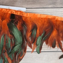 1 metro 1 pieza de plumas de estilo moderno, ribete de tela exquisito de plumas Yongji, cinturón de tela hecho a mano, accesorio de arte de enchufar, decoración de escenario, material para atrapasueños, varita para gatos, ropa, disfraces, accesorios para fiestas y tocados