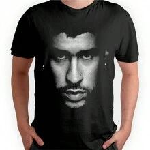 Baad Bunny Men's Black T-Shirt Casual 100% Cotton - 黑色 - 查看 3