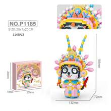 Juego de bloques de construcción de partículas pequeñas de la serie nacional de pandas para el Año Nuevo Chino, juego de bloques de construcción de plástico DIY, modelo de decoración de estilo chino con pandas, danza del león, danza del dragón, adecuado para decoración de Año Nuevo, regalo de Año Nuevo, regalo de cumpleaños, regalo novedoso, regalo de recuerdo - Multicolor - Ver 12