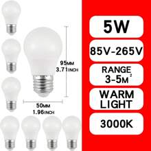 4 件/8 件 E27 LED 灯泡交流 220V 240 18W 15W 12W 9W 6W 3W 聚光灯泡 LED 灯适用于家用台灯 - 黃色 - 查看 16