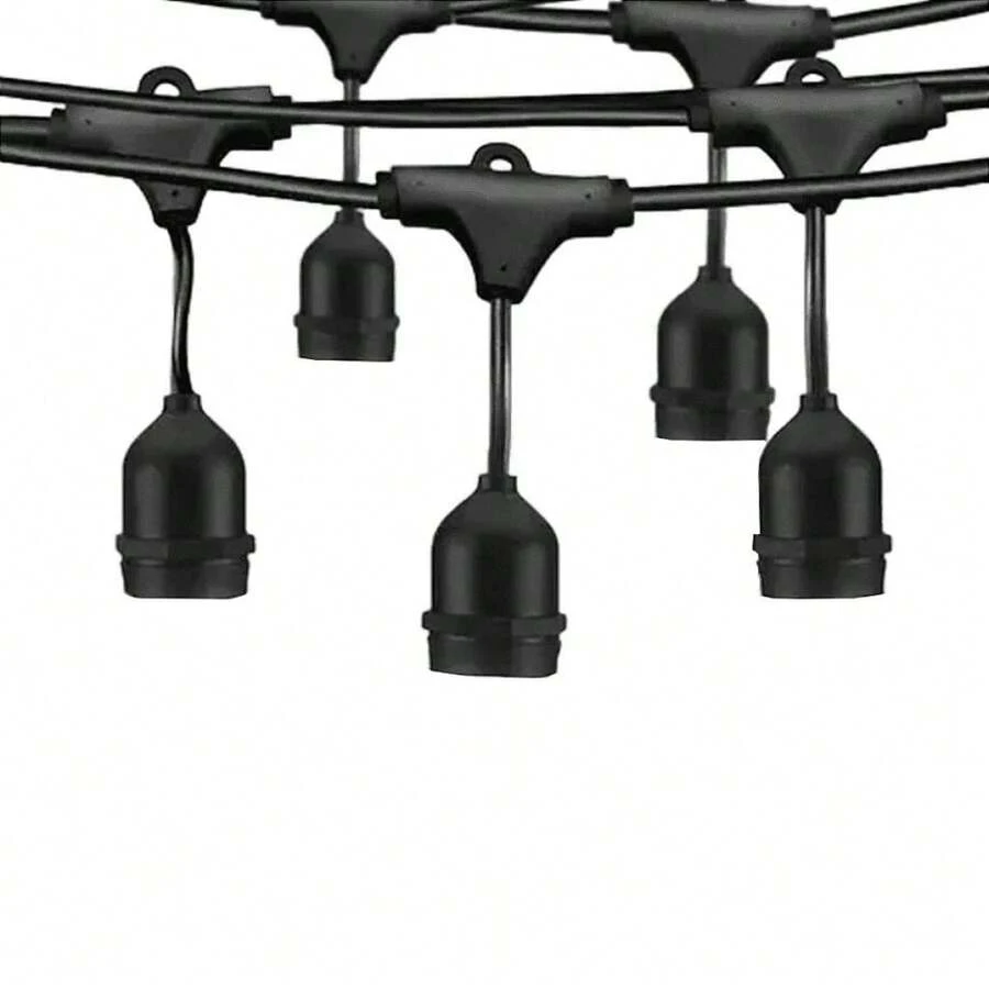 Clothesline Lights Lighting Cord 10 Sockets Black 10m - 110/220V - 彩色 - 查看 1