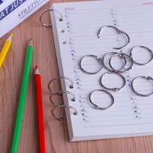 100pcs 1-Inch Metal Book Rings, Nickel-Plated Steel Key Rings, Suitable For School, Home Or Office, Silver,Back To School,School Supplies - Silver - View 8