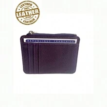 Casual Simple Solid Color Coin Purse, Card Holder - Purple - View 2