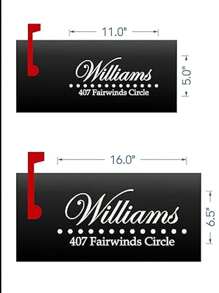 Números personalizados para buzones - Calcomanía reflectante de vinilo personalizada para la dirección de la calle - Numeración decorativa de la casa