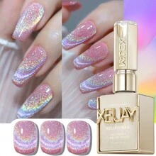 XEIJAYI 15ML Rainbow Cat Eye Nail Polish Gel Phototherapeutic Gel Soak Off Nail Magnetic Gel Polish Nail Art DlY For Salon AtHome-No Magnetic Stick Included