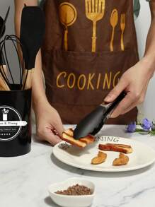 12 piezas Juego de cucharas de cocina de silicona con mango de madera, resistentes a altas temperaturas. Espátula de silicona, utensilios de cocina con contenedor de almacenamiento para utensilios antiadherentes. Juego de herramientas de cocina completo para entusiastas de la cocina.