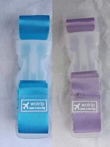 Portable Luggage Straps Vibrant Colorful Luggage Belts Adjustable Luggage Belt Release Buckle For Men And Women Travel Essentials Cruise Essentials Dorm Essentials Adjustable Luggage Seat Belts With Quick-Release Buckle Anti Loss Luggage Hanging Strap For Travel Flight Business Home Camping Outdoor Beach Summer Vacation Back To School Toiletry Bag Wash Bag Toiletry Travel Bag Makeup Storage Beach Bag Holiday Essentials School Supplies Travel Essentials Ladies For College Dorm Bathroom - Multicolor - View 7