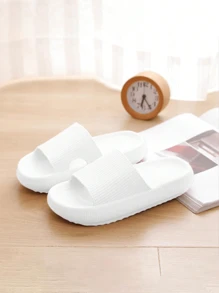 Damen Rutschfeste Dicksohlen Komfortable EVA Material Erhöhte Flat Slide Sandalen