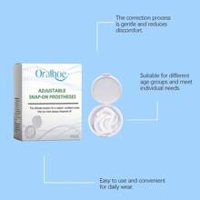 全套假牙天然完美贴合牙齿美白硅胶假牙即时微笑贴面牙齿 Dentadura 美容工具 - 彩色 - 查看 3