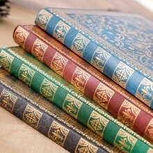 Large B5 Notebook, 128 Pages, Extra Thick Vintage Diary, European Style Hardcover Personalized Stationery Notebook