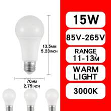 4 件/8 件 E27 LED 灯泡交流 220V 240 18W 15W 12W 9W 6W 3W 聚光灯泡 LED 灯适用于家用台灯 - 黃色 - 查看 11