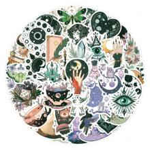 Paranormal Sticker Pack, 50 Unique Paranormal Stickers Vinyl Aesthetics Stickers For Diaries, Laptops, Luggage, Bumpers, Cell Phones, Scrapbooks, Scooters, Helmets, Car Cartoon Stickers And Decals, Stickers Can Add A Lot Of Fun To Your Life