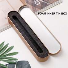 Custom Laser Engraved Tin Box For Gift Pen Engrave Carved Emboss Logo Personalized Tin Gift Box For Single Pen For Valentine's Day Back To School,Back To School,School Supplies - Multicolor - View 15
