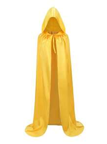 1pc Wizard Hooded Cloak Cape, Cosplay Devil Costume Prop For Party, Masquerade, Robe Halloween - Multicolor - View 10