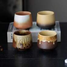 200ML Retro Ceramic Cup Coarse Pottery Coffee Mug Household Office Afternoon Tea Cups Wine Mug Water Mugs Drinkware Gift - Transparent - Übersicht 2