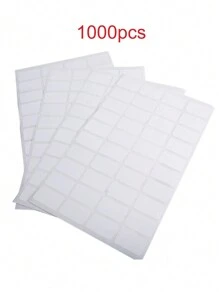 1000pcs Diamond Painting Sticker Labels, Round And Square Shapes, Suitable For DIY, Toolbox, Storage Box Markings, Writable Digits & Letters