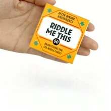 Family Riddle Card Game Mini Deck - Entertaining Guessing Game Card For After Dinner,Monopoly Game,Encrypted Card Game,Card Games Family - Light Yellow - View 5