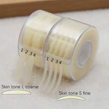 600 pièces/boîte Grands autocollants de bande pour paupière double pli auto-adhésifs, autocollants S/L transparents beiges invisibles pour le maquillage - Multicolore - Voir 6