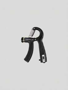 Hand grip ajustable ejercitador de mano con peso personalizable de 5 a 60 kg fortalecimiento agarre manos y antebrazos agarre graduable ejercicio rehabilitacion portable ergonomico ideal para deportistas rehabilitacion y entrenamiento en casa - Negro - Ver 1
