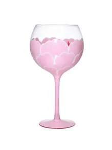 1pc Nordic Style Pink Floral Stemmed Glass Cup, High Aesthetic American Latte Coffee Cup, Creative Bowknot Home Beverage Mug, Holiday Gift, Birthday Bless, Party Supplies, Gift For Girlfriend/Boyfriend