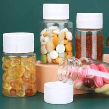 1pc 5Pcs 15 100ml Plastic Pill Bottles With Seal Caps - Ideal Empty Medicine Dispenser For Capsules Cosmetics And Storage Containers 50ML 30ML