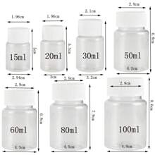 1pc 5Pcs 15 100ml Plastic Pill Bottles With Seal Caps - Ideal Empty Medicine Dispenser For Capsules Cosmetics And Storage Containers 50ML 30ML