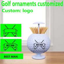 Customized Golf Ball With Logo & Text, Creative Golf Decor, Golf Accessories