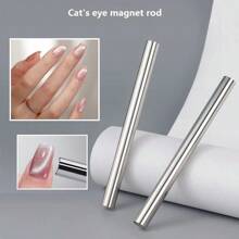 1 peça de bastão magnético redondo para nail art, bastão magnético redondo com ponta dupla em formato de olho de gato, ferramenta magnética forte para nail art, suprimentos para unhas, ferramentas para unhas, ferramentas para nail art, volta às aulas, unhas, ferramentas para unhas postiças, ferramentas para manicure e pedicure